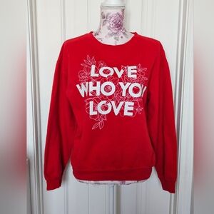 Wound Up Red 'Love Who You Love' Sweatshirt